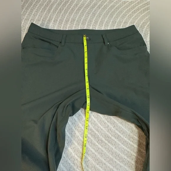 Lululemon ABC Pant Size 34x33 Green Classic-Fit Warpstreme Casual Preppy Stretch - Picture 7 of 9
